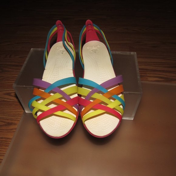 sandały crocs huarache flat multi